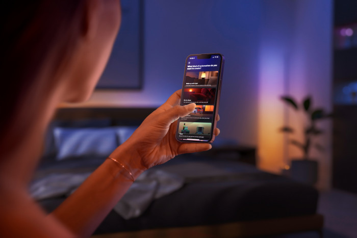Die Philips-Hue-App (Bild: Signify)